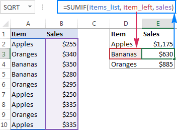 Excel named range - How to define and use names in Excel