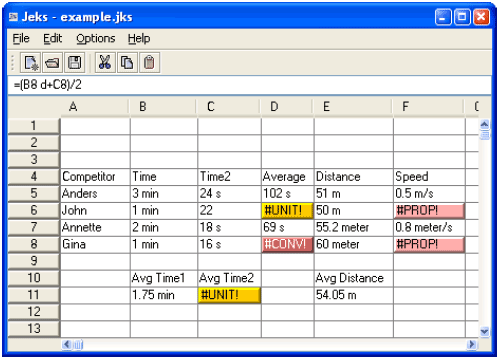 Visualization of errors using Astec