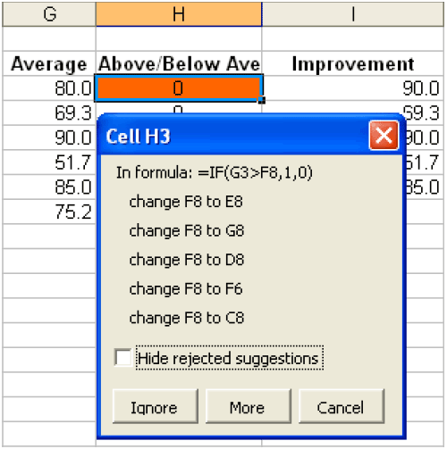GoalDebug change suggestions