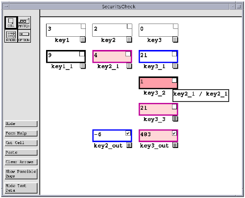 Example spreadsheet with test cases