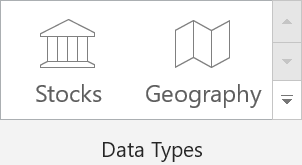 Preview of Stocks and Geography, new data types in Excel