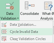 Excel - Data Validation error checking & other useful tips